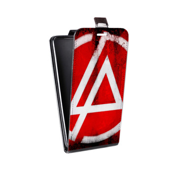 Дизайнерский вертикальный чехол-книжка для Alcatel One Touch Pop D5 Linkin Park (на заказ)