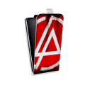 Дизайнерский вертикальный чехол-книжка для Samsung Galaxy Grand Linkin Park