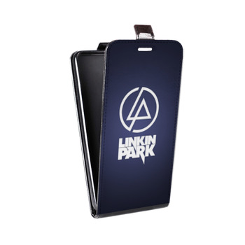 Дизайнерский вертикальный чехол-книжка для Sony Xperia E4g Linkin Park (на заказ)