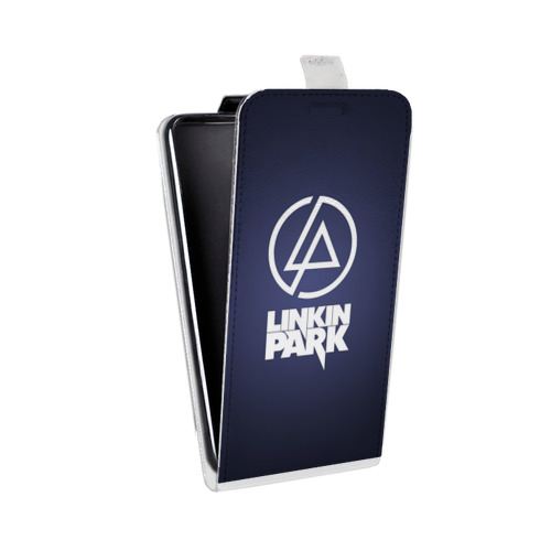 Дизайнерский вертикальный чехол-книжка для LG L70 Linkin Park