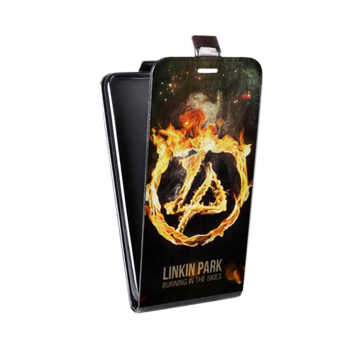 Дизайнерский вертикальный чехол-книжка для Asus ZenFone 3 5.2 Linkin Park