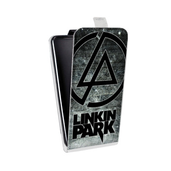 Дизайнерский вертикальный чехол-книжка для Samsung Galaxy Alpha Linkin Park (на заказ)
