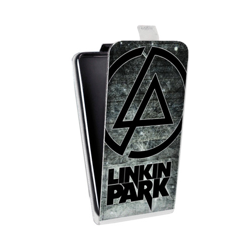 Дизайнерский вертикальный чехол-книжка для Motorola Moto G7 Play Linkin Park