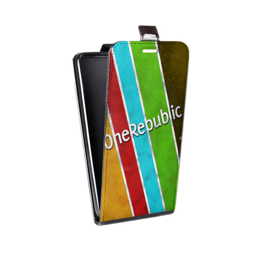Дизайнерский вертикальный чехол-книжка для Samsung Galaxy Grand Prime OneRepublic