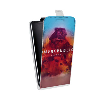 Дизайнерский вертикальный чехол-книжка для Huawei P10 Lite OneRepublic (на заказ)