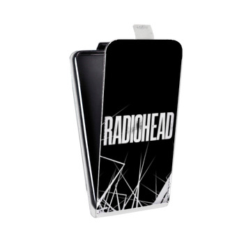 Дизайнерский вертикальный чехол-книжка для Samsung Galaxy Alpha RadioHead (на заказ)
