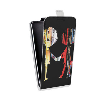 Дизайнерский вертикальный чехол-книжка для Samsung Galaxy Core Lite RadioHead (на заказ)