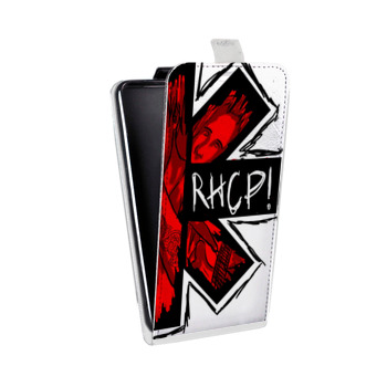 Дизайнерский вертикальный чехол-книжка для Sony Xperia E4g Red Hot Chili Peppers (на заказ)