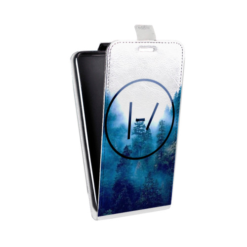 Дизайнерский вертикальный чехол-книжка для Asus ZenFone Live Twenty One Pilots