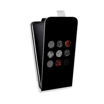 Дизайнерский вертикальный чехол-книжка для Alcatel One Touch Pop D5 Twenty One Pilots (на заказ)