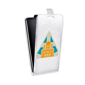 Дизайнерский вертикальный чехол-книжка для Samsung Galaxy S6 Edge Москва (на заказ)