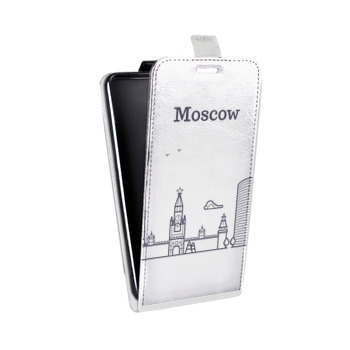 Дизайнерский вертикальный чехол-книжка для Huawei Honor 6C Pro Москва (на заказ)