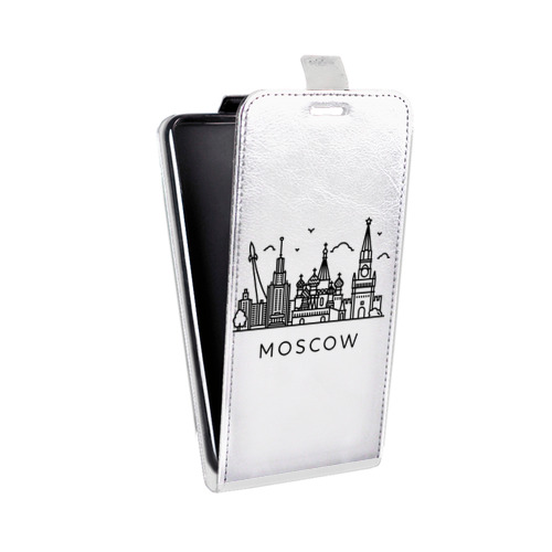 Дизайнерский вертикальный чехол-книжка для HTC Desire 200 Москва