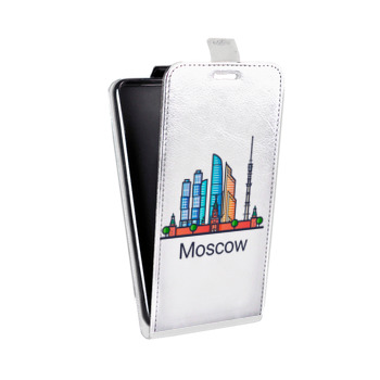 Дизайнерский вертикальный чехол-книжка для Samsung Galaxy J2 Prime Москва (на заказ)