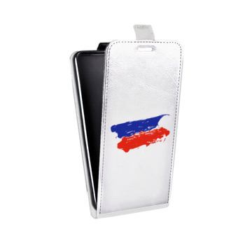 Дизайнерский вертикальный чехол-книжка для Huawei Honor 8s Российский флаг (на заказ)