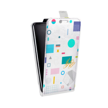 Дизайнерский вертикальный чехол-книжка для HTC U12 Plus Абстракции (на заказ)