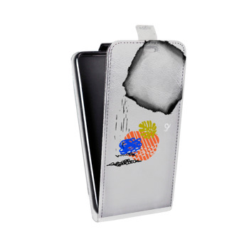 Дизайнерский вертикальный чехол-книжка для Samsung Galaxy J4 Абстракции (на заказ)