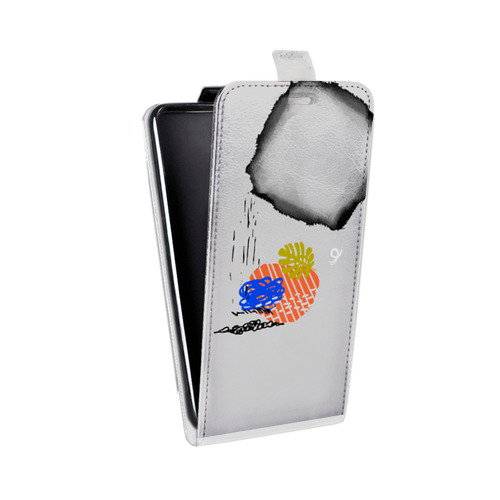 Дизайнерский вертикальный чехол-книжка для Huawei Y6 (2019) Абстракции