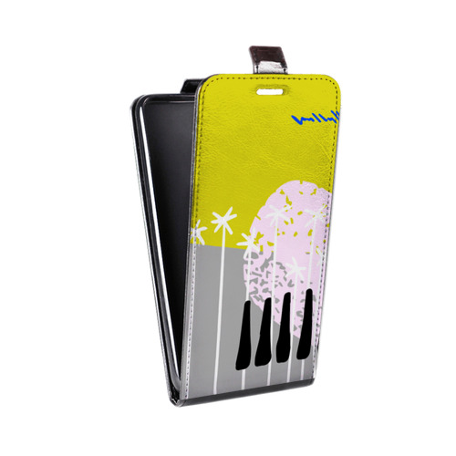 Дизайнерский вертикальный чехол-книжка для Sony Xperia X Compact Абстракции