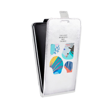 Дизайнерский вертикальный чехол-книжка для Huawei Honor 6A Абстракции (на заказ)