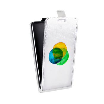 Дизайнерский вертикальный чехол-книжка для Sony Xperia E4g Абстракции 5 (на заказ)