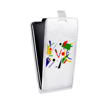 Дизайнерский вертикальный чехол-книжка для Samsung Galaxy J5 Абстракции (на заказ)