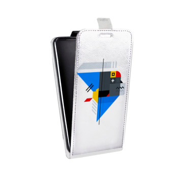 Дизайнерский вертикальный чехол-книжка для Samsung Galaxy S6 Edge Абстракции 3 (на заказ)
