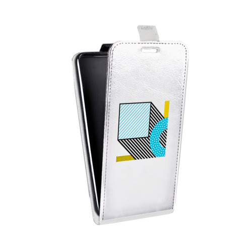 Дизайнерский вертикальный чехол-книжка для Huawei Y6 (2019) Абстракции 3