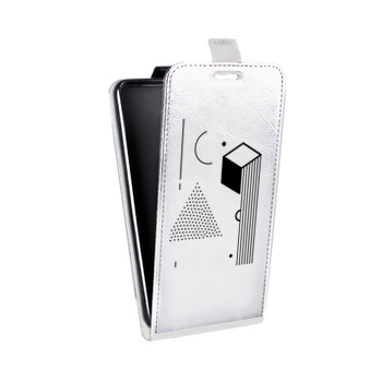 Дизайнерский вертикальный чехол-книжка для Samsung Galaxy S6 Edge Абстракции 1 (на заказ)