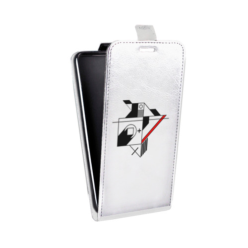 Дизайнерский вертикальный чехол-книжка для LG G4 Stylus Абстракции 3