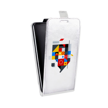 Дизайнерский вертикальный чехол-книжка для Xiaomi RedMi Note 4 Абстракции 3 (на заказ)