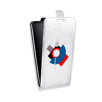 Дизайнерский вертикальный чехол-книжка для Huawei P10 Lite Абстракции 3 (на заказ)