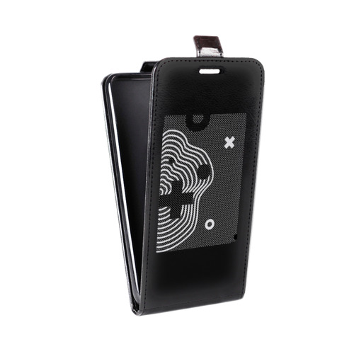 Дизайнерский вертикальный чехол-книжка для Motorola Moto E5 Plus Абстракции 1