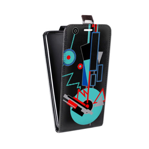 Дизайнерский вертикальный чехол-книжка для HTC Desire 516 Абстракции
