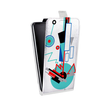 Дизайнерский вертикальный чехол-книжка для Huawei Honor 30i Абстракции (на заказ)