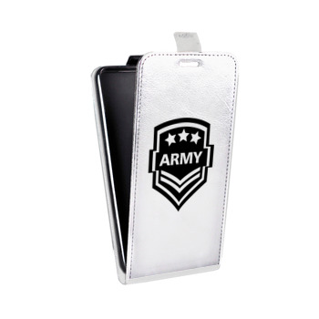 Дизайнерский вертикальный чехол-книжка для Samsung Galaxy S6 Edge Армия (на заказ)