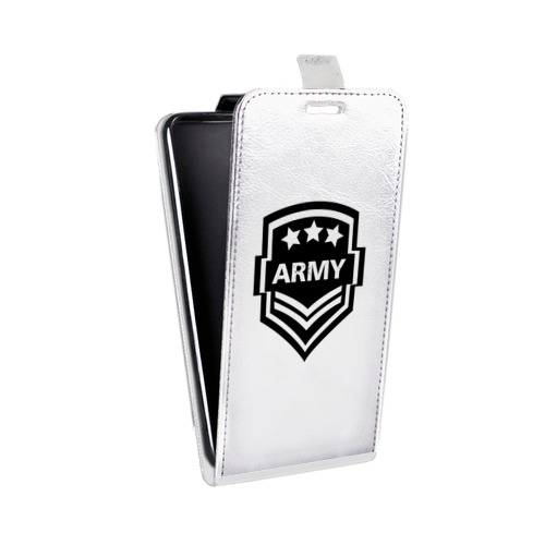 Дизайнерский вертикальный чехол-книжка для Samsung Galaxy Core Армия