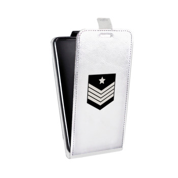 Дизайнерский вертикальный чехол-книжка для Samsung Galaxy Alpha Армия (на заказ)