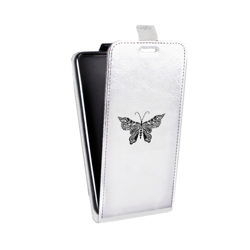 Дизайнерский вертикальный чехол-книжка для Realme X2 Pro прозрачные Бабочки 