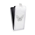 Дизайнерский вертикальный чехол-книжка для Huawei Nova 3i прозрачные Бабочки 