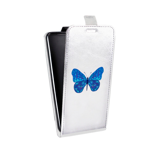 Дизайнерский вертикальный чехол-книжка для OnePlus 9 Pro прозрачные Бабочки 