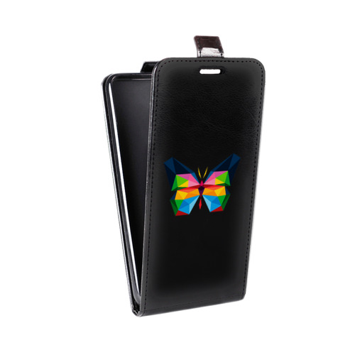 Дизайнерский вертикальный чехол-книжка для ASUS ZenFone Go ZB500KL прозрачные Бабочки 