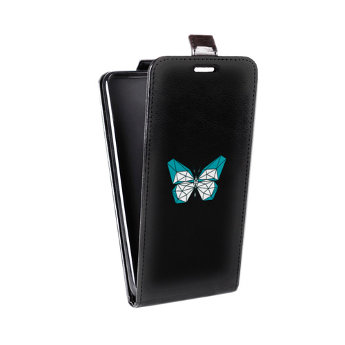 Дизайнерский вертикальный чехол-книжка для Xiaomi Mi Note прозрачные Бабочки 