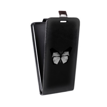 Дизайнерский вертикальный чехол-книжка для BlackBerry Motion прозрачные Бабочки  (на заказ)
