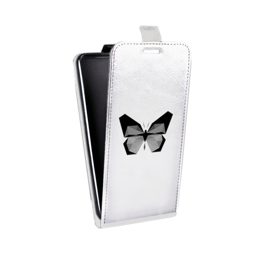 Дизайнерский вертикальный чехол-книжка для HTC One X10 прозрачные Бабочки 