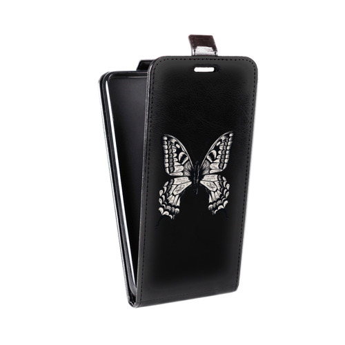 Дизайнерский вертикальный чехол-книжка для Huawei Y9s прозрачные Бабочки 