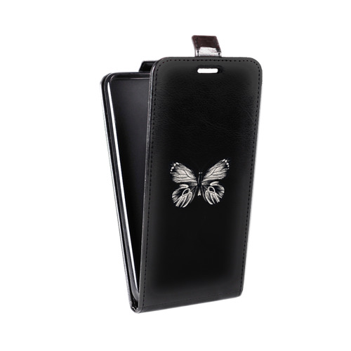 Дизайнерский вертикальный чехол-книжка для Iphone 11 Pro прозрачные Бабочки 