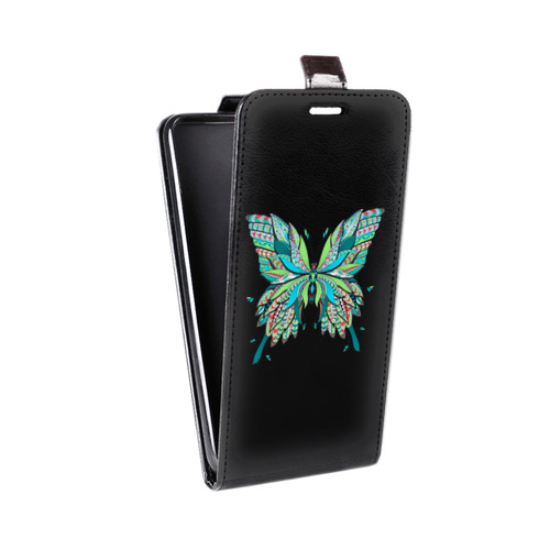Дизайнерский вертикальный чехол-книжка для Xiaomi Mi Note прозрачные Бабочки 