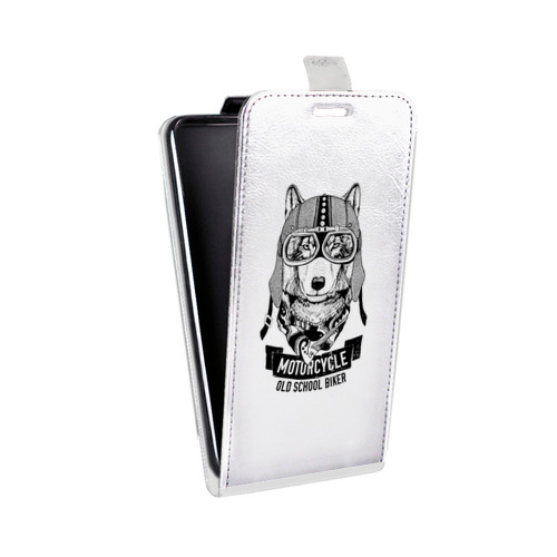 Дизайнерский вертикальный чехол-книжка для LG K10 Волки