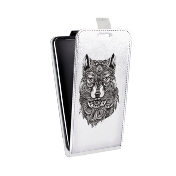 Дизайнерский вертикальный чехол-книжка для Samsung Galaxy A5 (2016) Волки (на заказ)